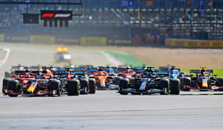 Formula 1 cars at start